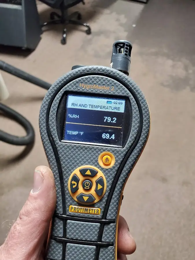 Moisture meter humidity assessment for Fire & Smoke Damage Restoration in La CaÃ±ada Flintridge